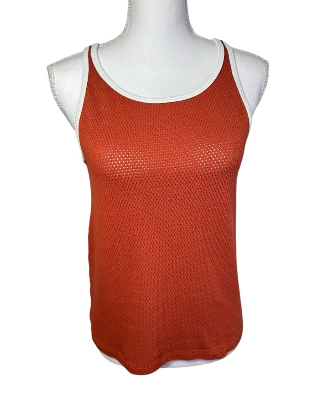 Jungmaven Calobo Rooibos Burnt Orange Mesh Tank Top Size M
